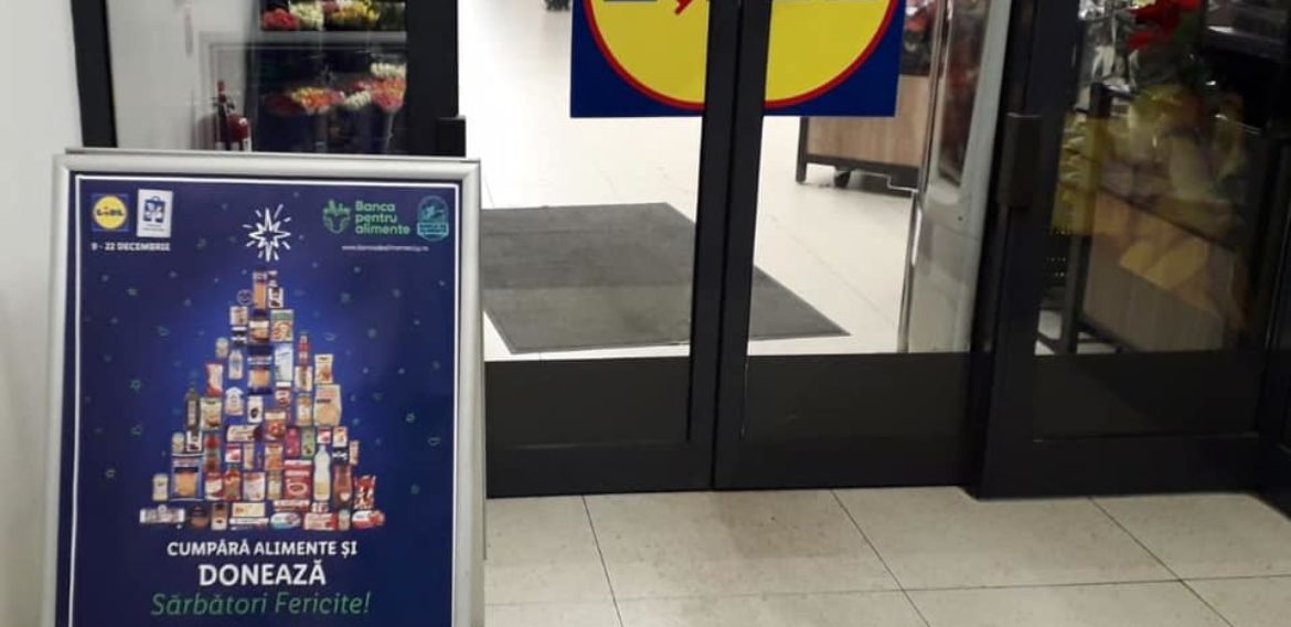 Înainte de Crăciun, clienții Lidl pot dona alimente pentru persoanele defavorizate