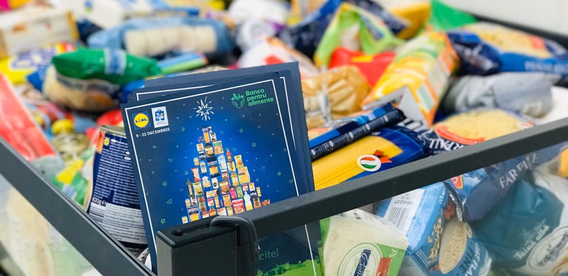 Clienții Lidl din patru orașe au donat 16,7 tone de alimente pentru persoanele defavorizate