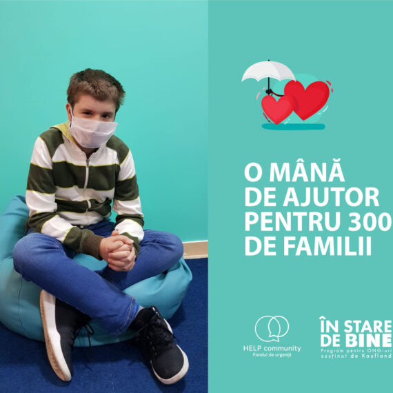 Programul „În stare de bine” și fondul de urgență Help Community vor susține 300 de familii vulnerabile