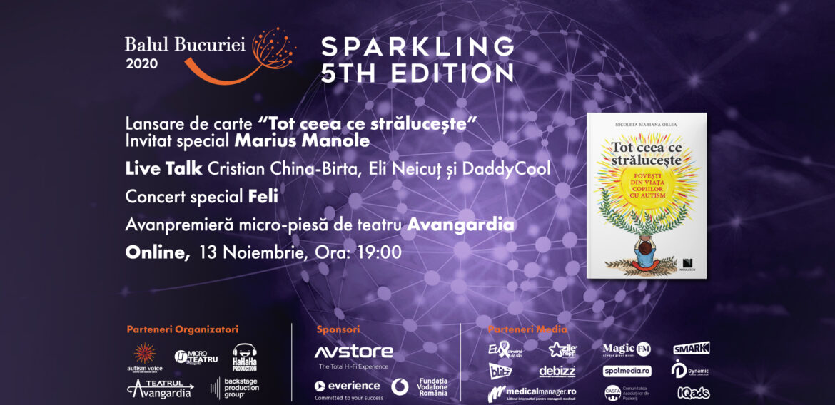 Autism Voice organizează, pe 13 noiembrie, Balul Bucuriei online alături de nume precum Feli sau Marius Manole
