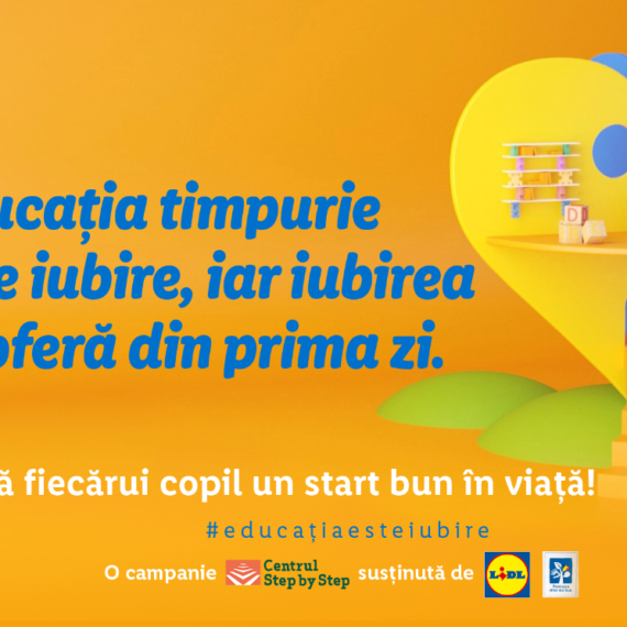 Educația timpurie este iubire! – o campanie lansată de Centrul Step by Step pentru promovarea beneficiilor pe care Educația Timpurie le aduce în dezvoltarea copiilor și a societății