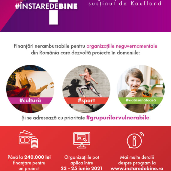 Kaufland România anunță proiectele câștigătoare  ale programului „În Stare de Bine” și lansează runda a doua de finanțări