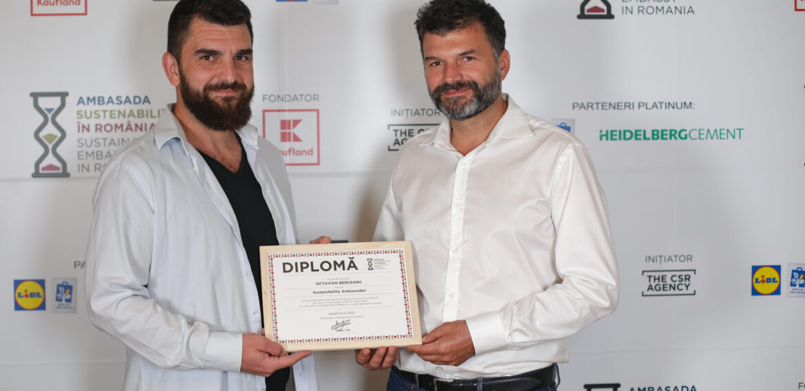 Octavian Berceanu a primit titlul de Ambasador al Sustenabilității