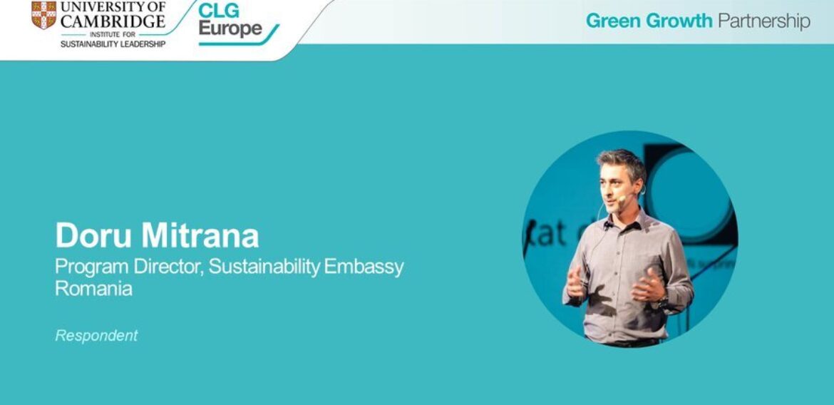 Ambasada Sustenabilității, reprezentanta României la dezbaterile din cadrul summitului Green Growth 2021, pe tema Fit for 55, cel mai ambițios plan din lume în materie de schimbări climatice