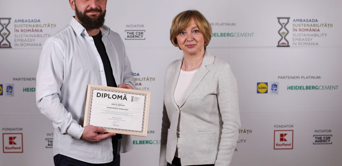 Emilia Șercan, desemnată noul Ambasador al Sustenabilității
