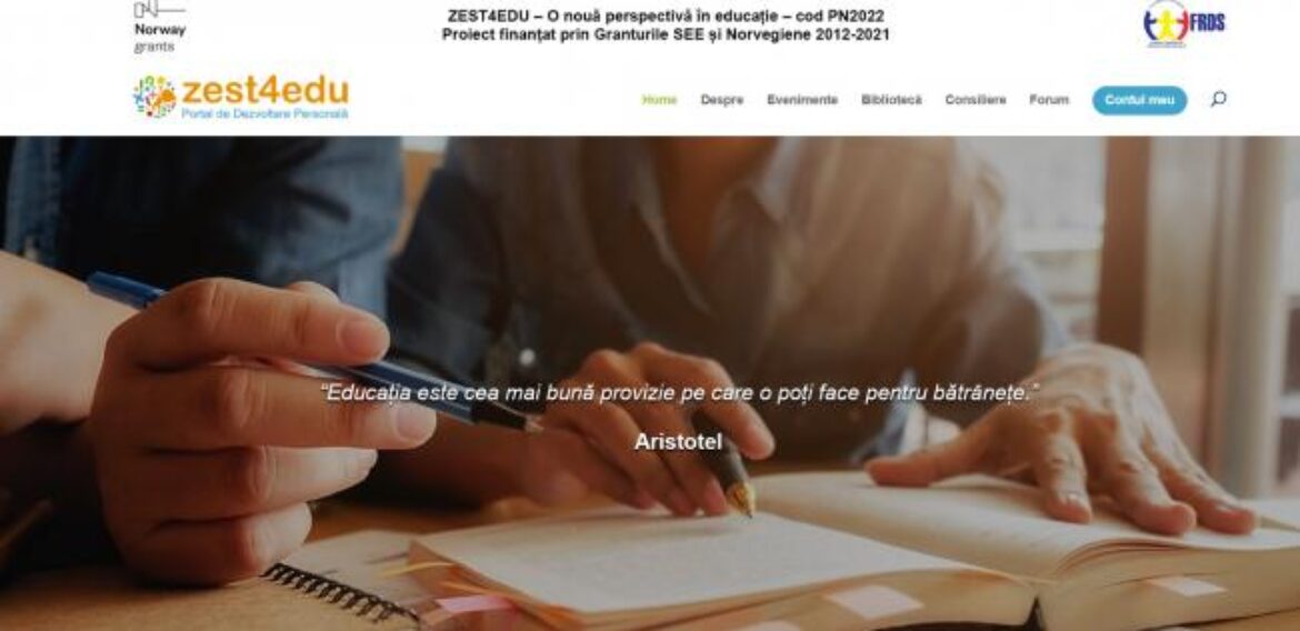 Acces gratuit la resurse și materiale de educație non-formală pe Primul Portal de dezvoltare personală și consiliere școlară din România
