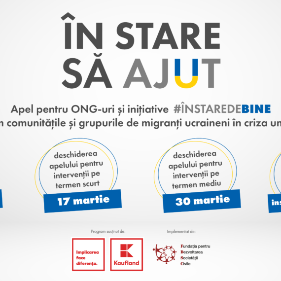 Kaufland și FDSC lansează #ÎnStareSăAjut, un apel de proiecte de 350.000 de euro dedicat ONG-urilor din România care sprijină migranții din Ucraina
