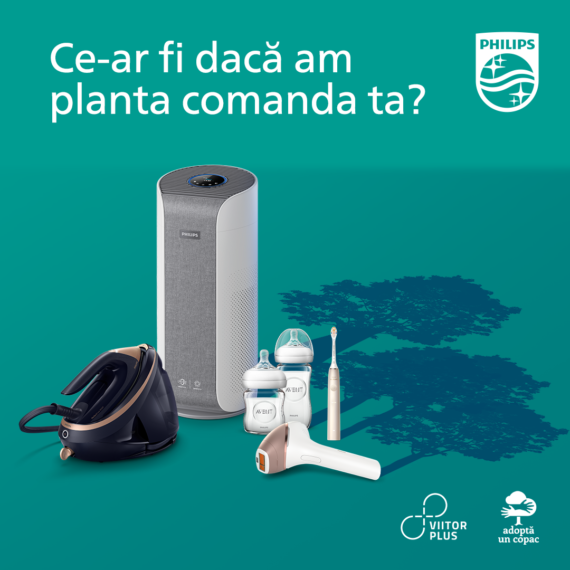 Viitor Plus împreună cu Philips România plantează câte un copac, pentru fiecare comandă plasată online