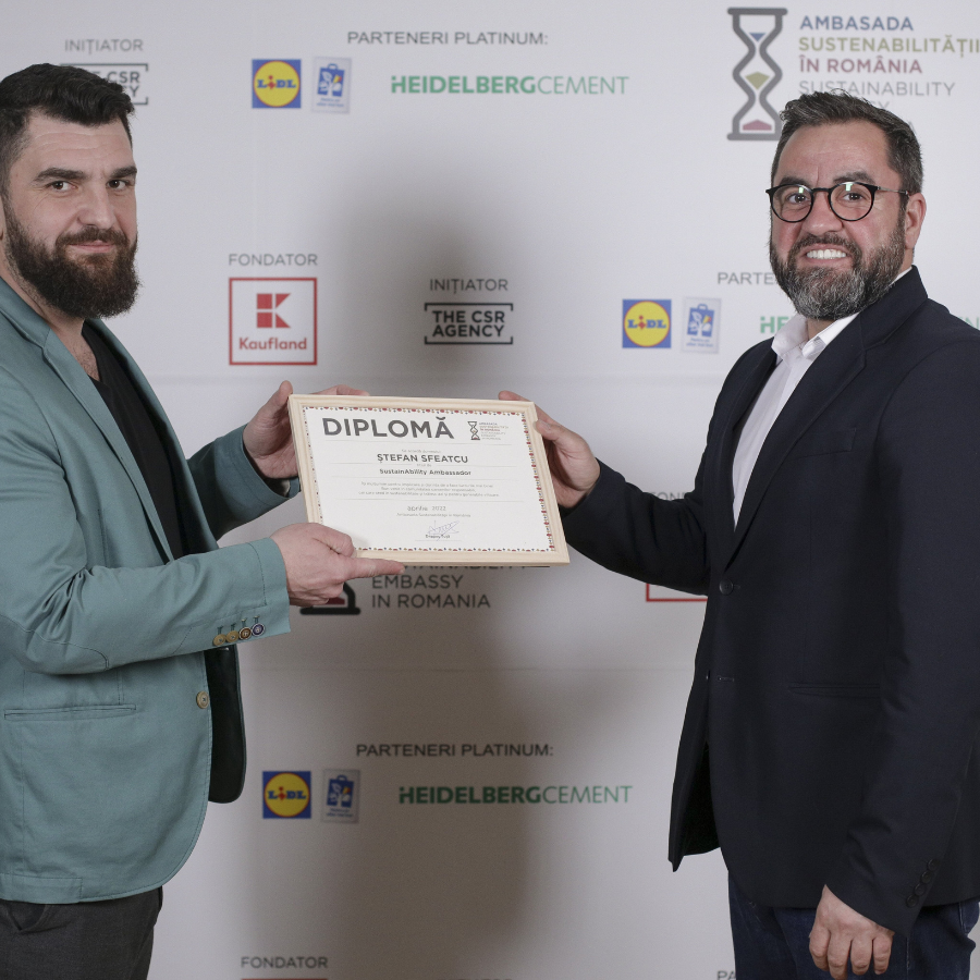 Stefan Sfeatcu, Project Manager A.C.C.E.S, este noul Ambasador al Sustenabilității