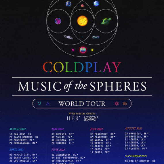 Trupa britanică Coldplay organizează un turneu mondial sustenabil