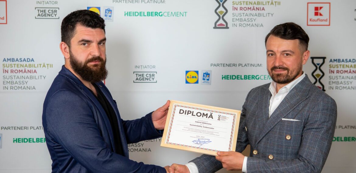 Gabriel Bălăceanu, noul Ambasadorul al Sustenabilității