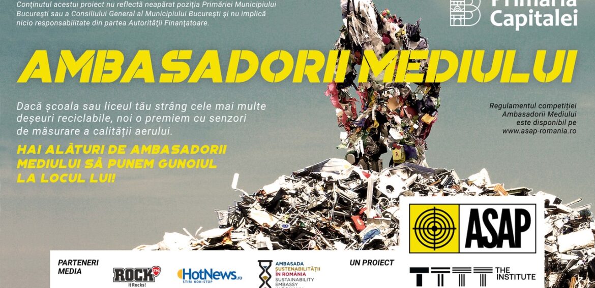 Educație și competiție pentru elevii din București la concursul de colectare separată „Ambasadorii Mediului”