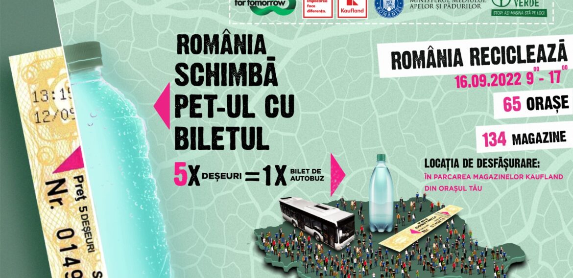 Premieră pentru România: Pe 16 septembrie, românii vor putea putea călători cu mijloacele de transport în comun în schimbul deșeurilor