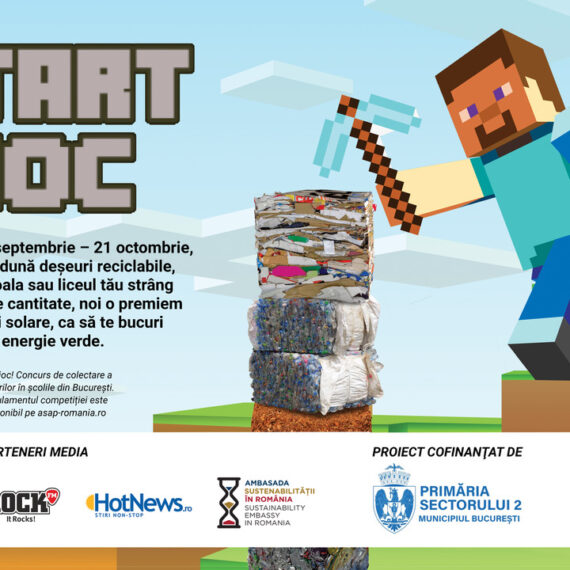 Start Joc! Școlile din sectorul 2 sunt implicate într-o campanie de colectare separată a deșeurilor