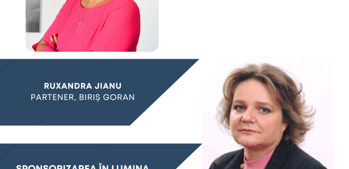 Sustainability School #51: Sponsorizarea în lumina noilor modificări fiscale