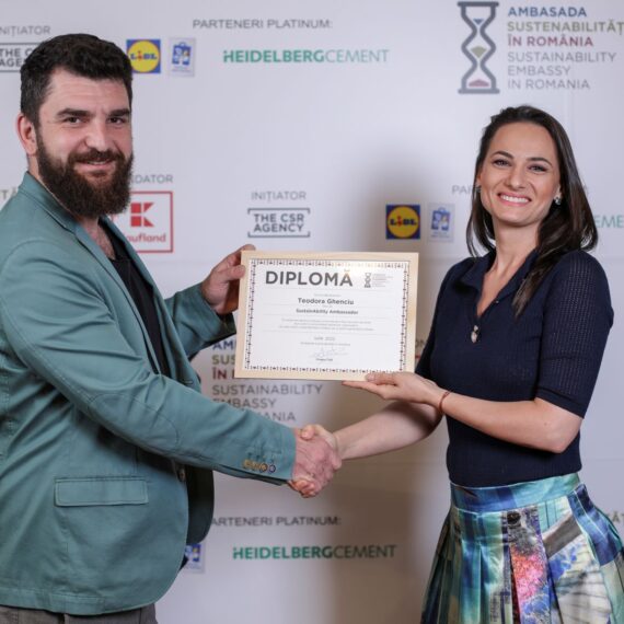 Teodora Ghenciu a fost desemnată Ambasador al Sustenabilității