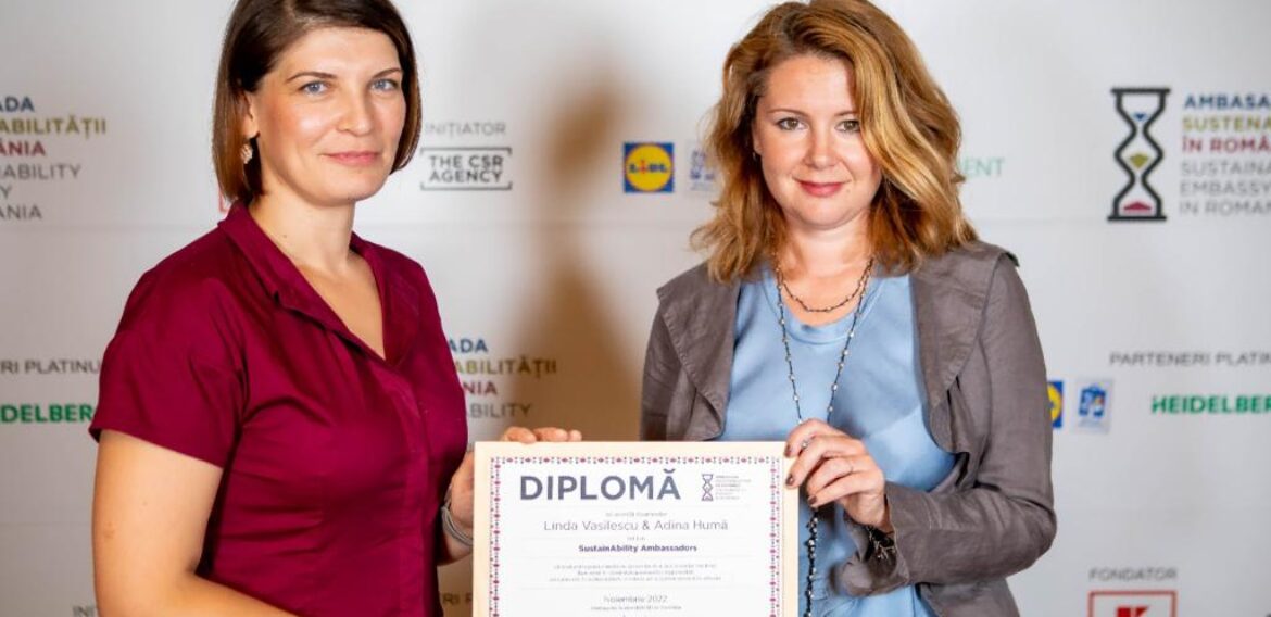 Linda Vasilescu și Adina Huma – Ambasadori ai Sustenabilității