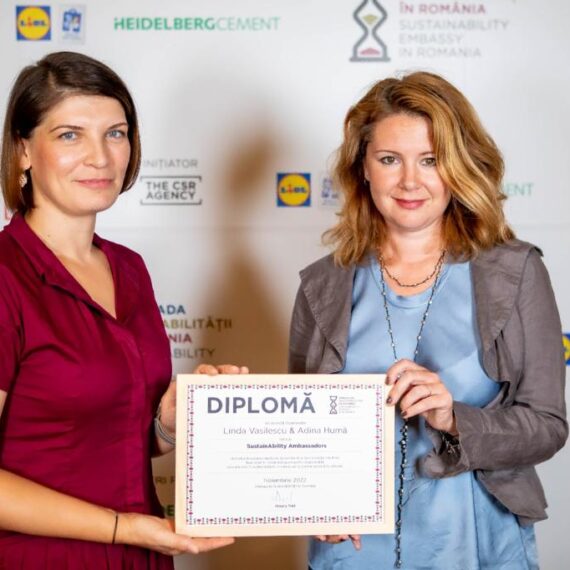 Linda Vasilescu și Adina Huma – Ambasadori ai Sustenabilității