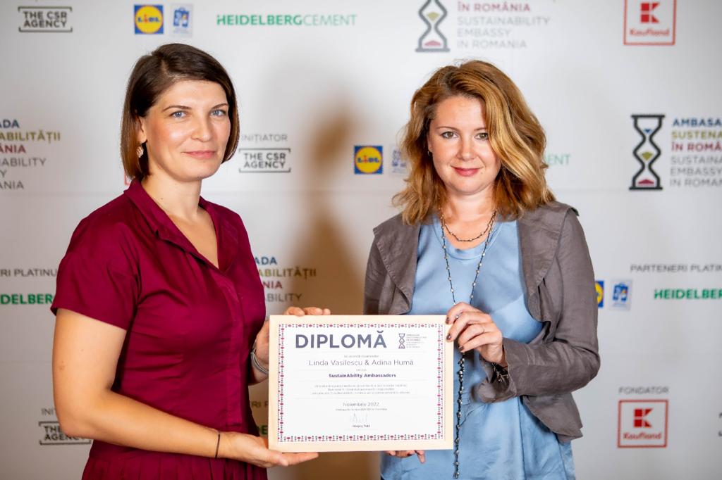 Linda Vasilescu și Adina Huma - Ambasadori ai Sustenabilității