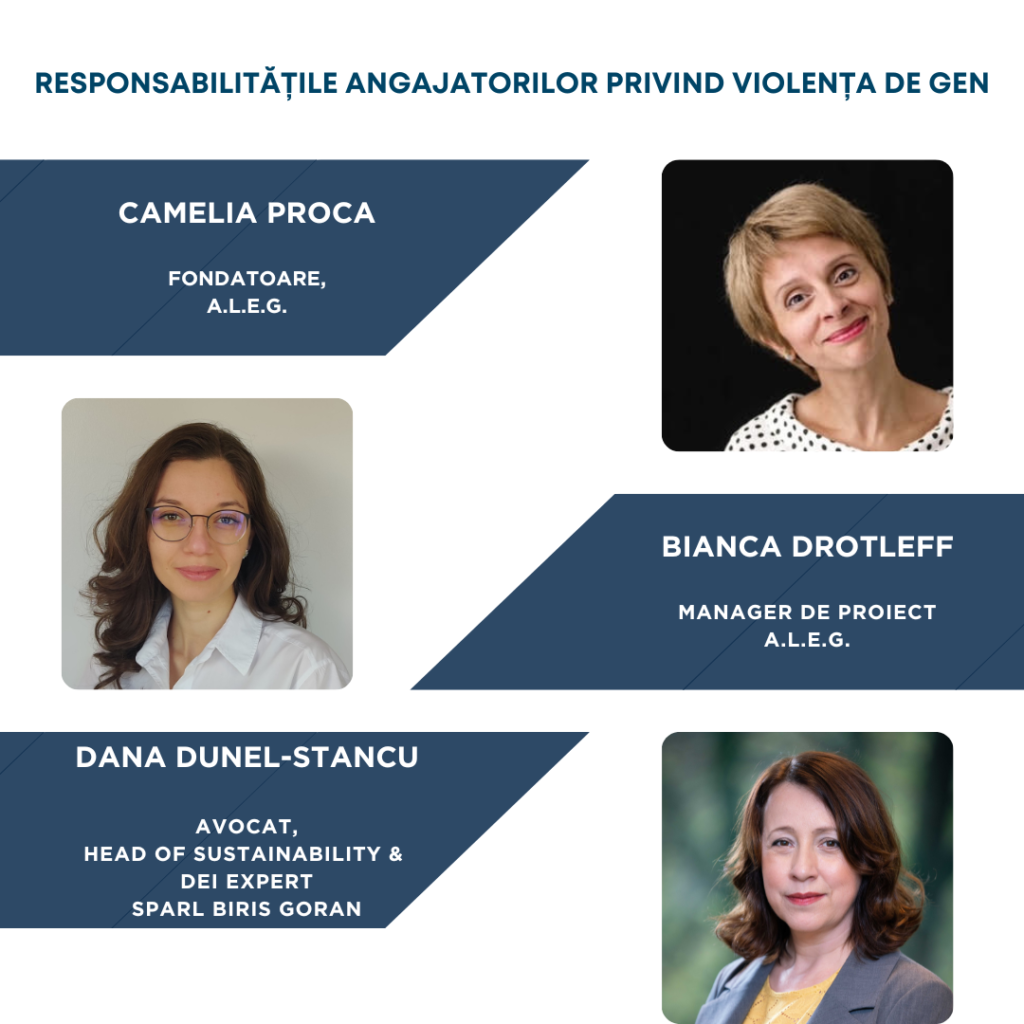 Sustainability School #58: SDG 5: Responsabilitățile angajatorilor privind violența de gen