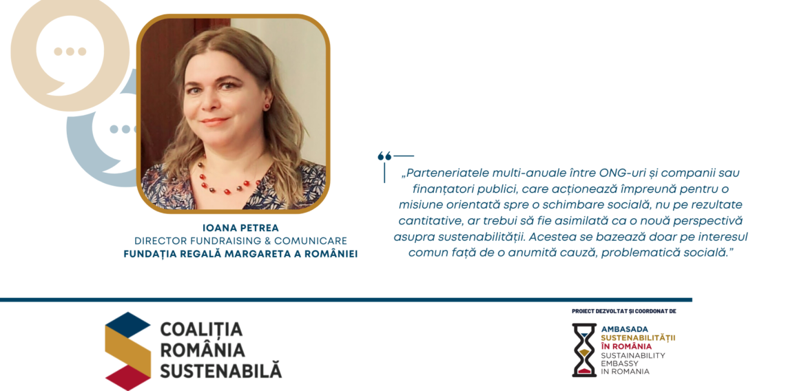 Ioana Petrea, Director Fundraising & Comunicare, FUNDAȚIA REGALĂ MARGARETA A ROMÂNIEI: „ONG-urile și companiile pot contribui major la schimbarea paradigmei actuale, încurajând vârstnicii să redevină o resursă pentru comunitate și creându-le oportunități de participare socială”