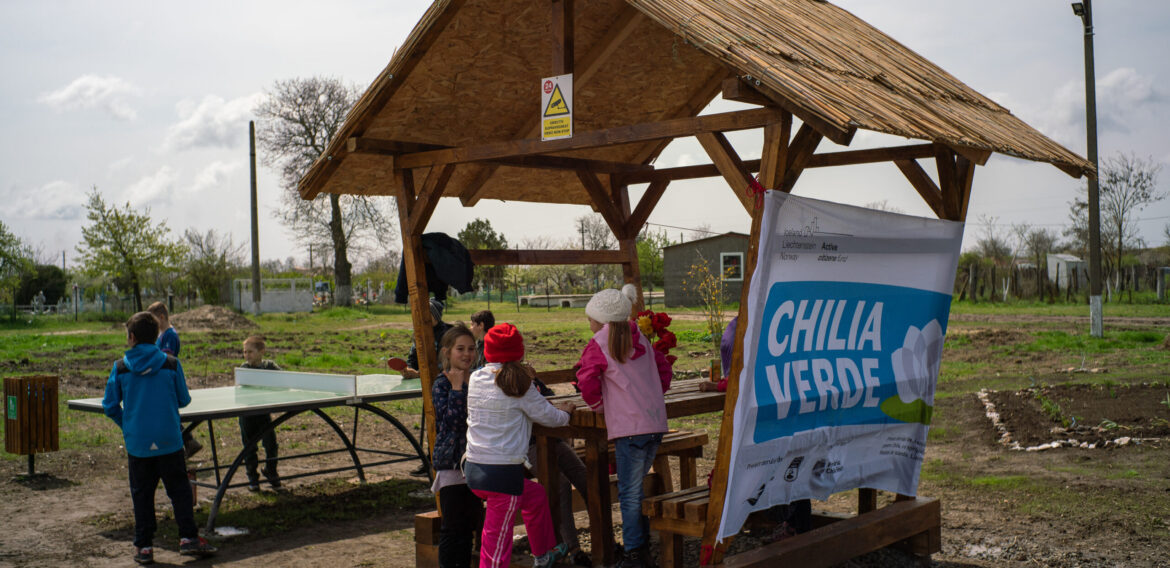 Proiectul „Chilia Verde” la final: Parcul Libertății din Chilia Veche a fost reabilitat cu sprijinul comunității locale