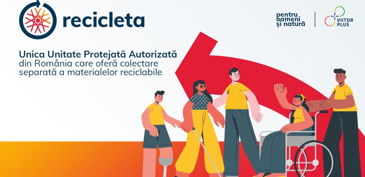 Din 2024, firmele din București-Ilfov pot beneficia  de colectarea reciclabilelor cu zero costuri,  de la prima unitate protejată autorizată – Recicleta