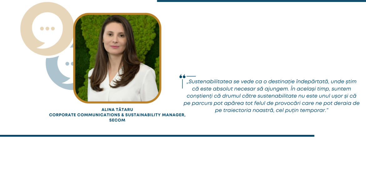 Alina Tătaru, Corporate Communications & Sustainability Manager, Secome