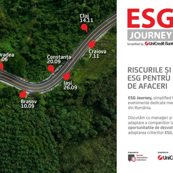 UniCredit Bank România în parteneriat cu Social Innovation Solutions, lansează seria de evenimente ESG Journey, un tur ghidat pentru mediul de business