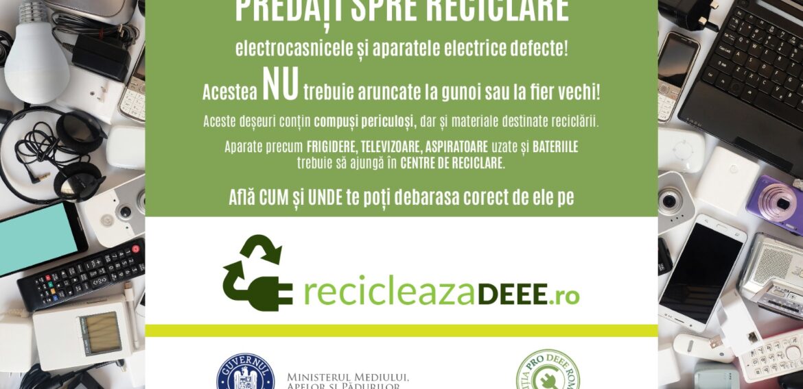 Coaliția PRO DEEE împreună cu Ministerul Mediului lansează o campanie de conștientizare!
