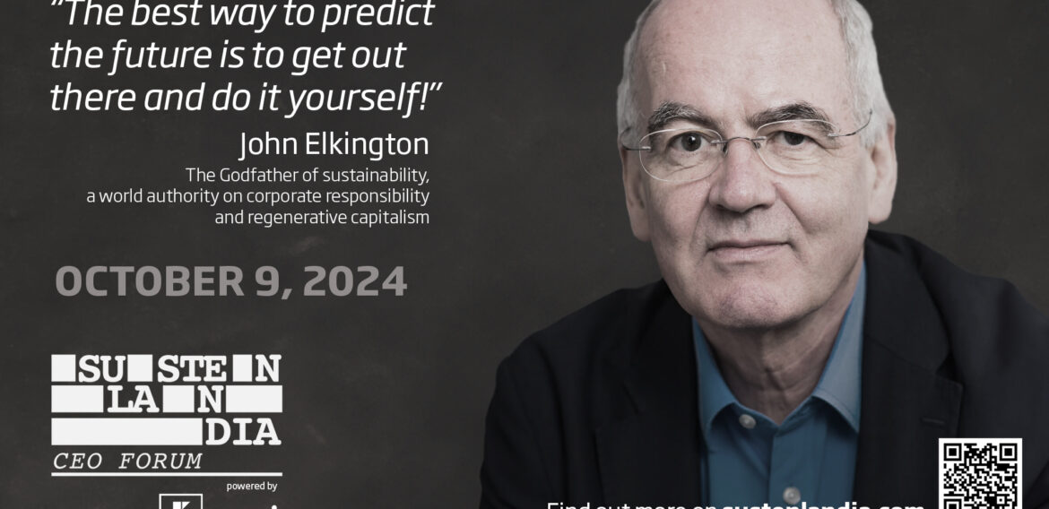 “The Godfather of Sustainability” vine la București, pe 9 octombrie!