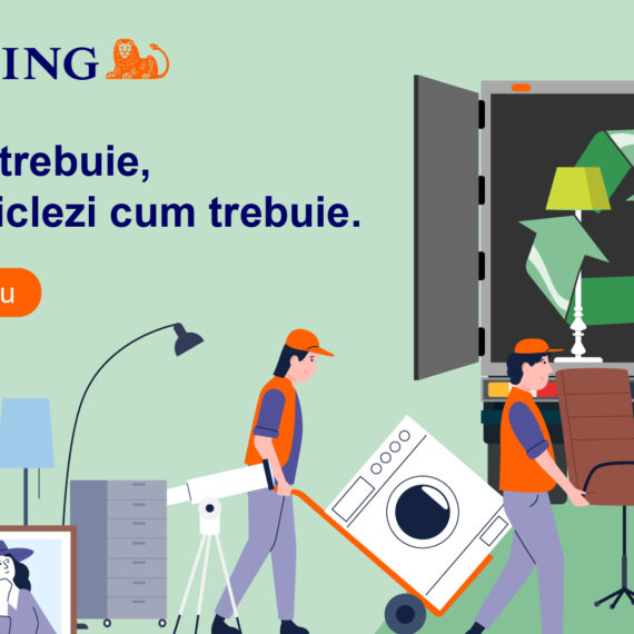 ING Bank România și Viitor Plus lansează un instrument util persoanelor care vor să recicleze piese de mobilier și electrocasnice voluminoase