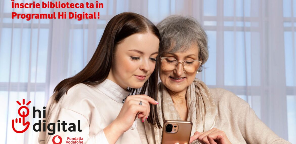 Fundația Vodafone investește 900.000 de lei în biblioteci comunitare și școlare pentru educația digitală a seniorilor din România