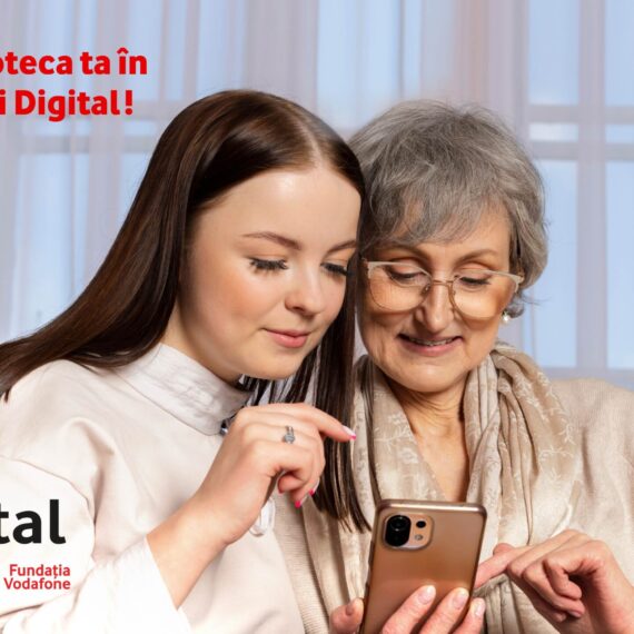 Fundația Vodafone investește 900.000 de lei în biblioteci comunitare și școlare pentru educația digitală a seniorilor din România