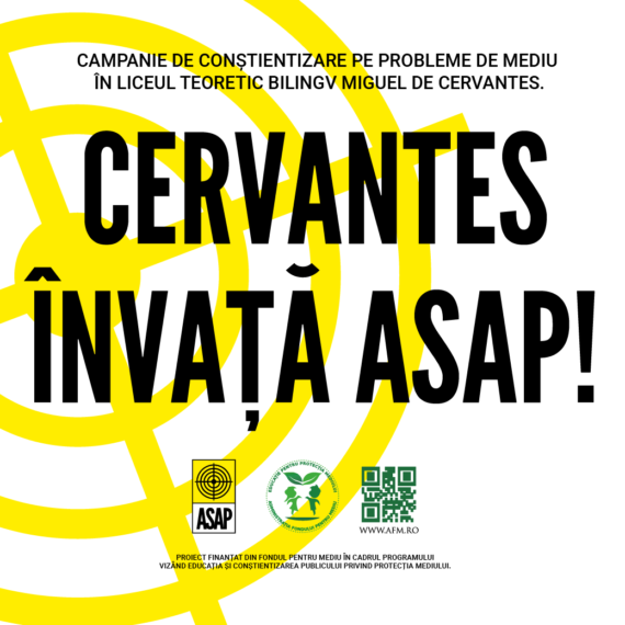 Liceul „Miguel de Cervantes” și ASAP își unesc forțele pentru un viitor mai verde